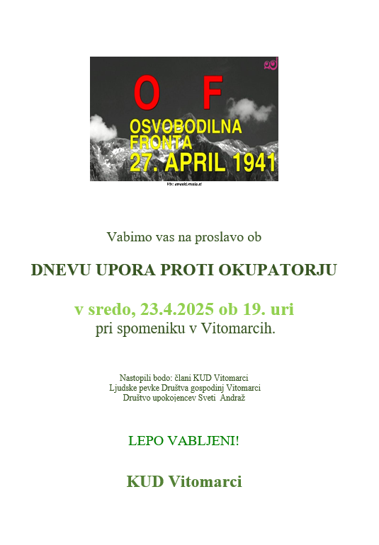Proslava onb dnevu boja proti okupatorju 2025